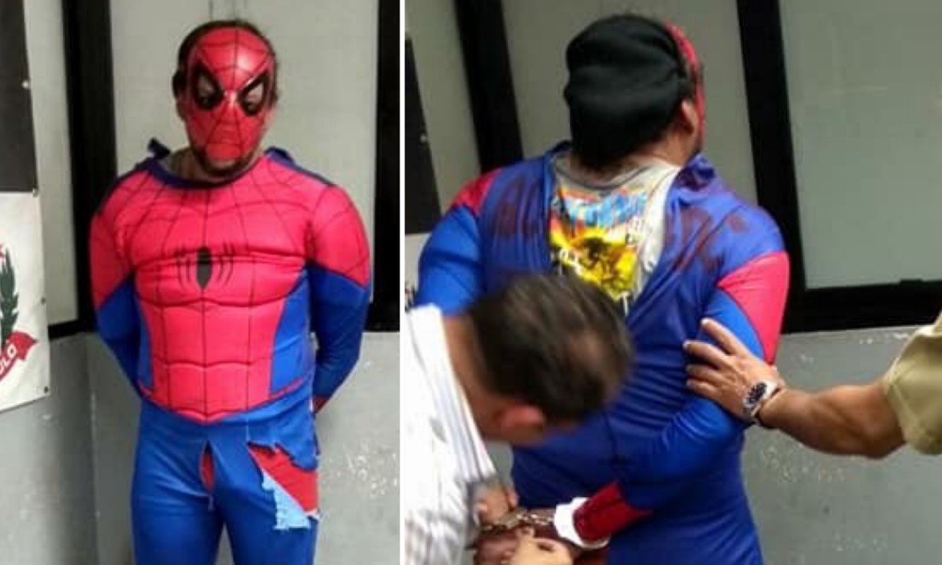 Homem Aranha foi preso após a peripécia (Imagem ilustrativa)
