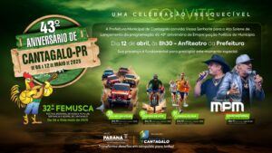 Programação da 43a Festa de Aniversário de Cantagalo (confira completa abaixo na matéria)
