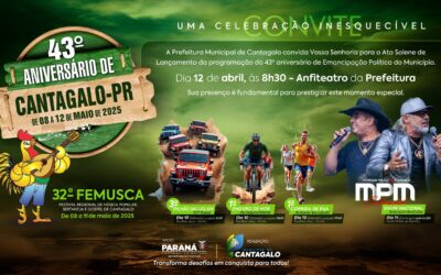 Vem aí o 43º aniversário de Cantagalo com supershow da dupla Marcos Paulo & Marcel