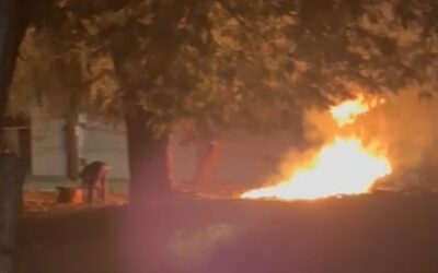 Morador de rua é flagrado ateando fogo em lote baldio no bairro Alto Alegre, em Cascavel