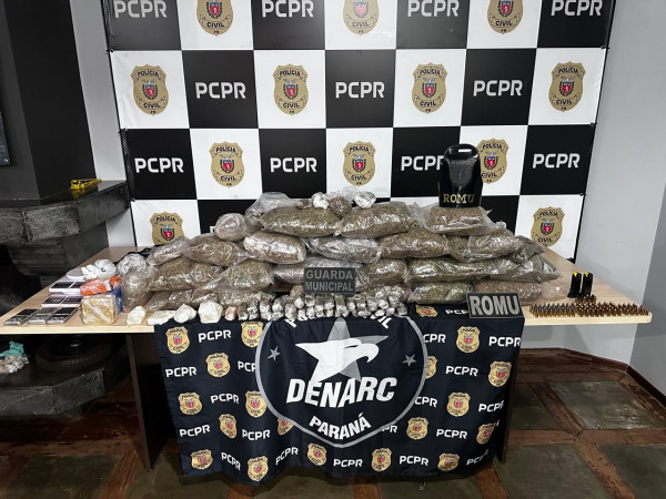 PCPR, PMPR e GCM prendem seis pessoas e apreendem mais de 26 kg de drogas em Cascavel