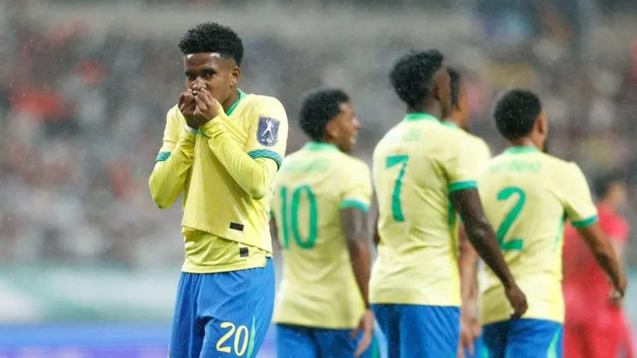 Foto: Rafael Ribeiro/CBFEstêvão ultrapassa Vini Jr. e Endrick e vira brasileiro