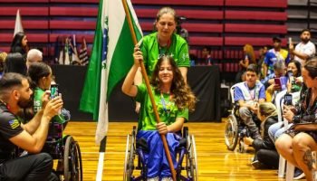 Delegação paranaense na Paralimpíada Escolar Brasileira — Foto: Governo do Paran
