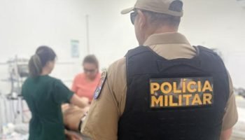 Ação rápida da PMPR salva homem durante Operação Verão em Matinhos — Foto: Gover