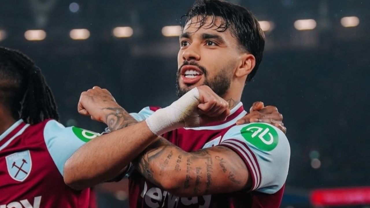 Lucas Paquetá atua pelo West Ham — Foto: Reprodução/XLucas Paquetá atua pelo Wes