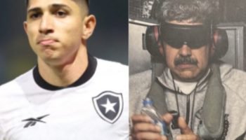 Meia do Botafogo fica preso após ataques na Venezuela — Foto: ReproduçãoMeia do