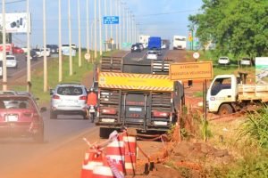 Mapa do bloqueio em Ciudad del Este — Foto: Mapa do bloqueio em Ciudad del Este,