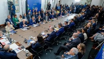 Cerimônia de assinatura do acordo de livre comércio entre Mercosul e União Europ