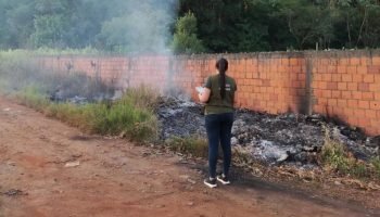 Campanha Queima Zero em Ciudad del Este. — Foto: H2FOZ