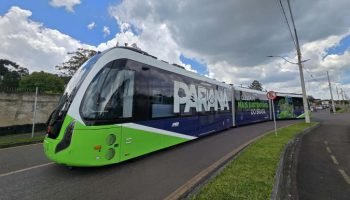 Bonde Urbano Digital em operação — Foto: Governo do Paraná