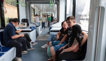 Primeira viagem do Bonde Urbano Digital com trajeto completo — Foto: Foto: Geral