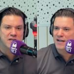 Guto Silva durante participação na rádio Massa FM — Foto: Guto Silva durante par