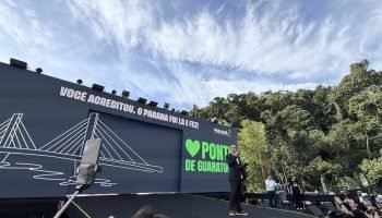 Inauguração da Ponte de Guaratuba (Foto: Ana Flavia Camargo)