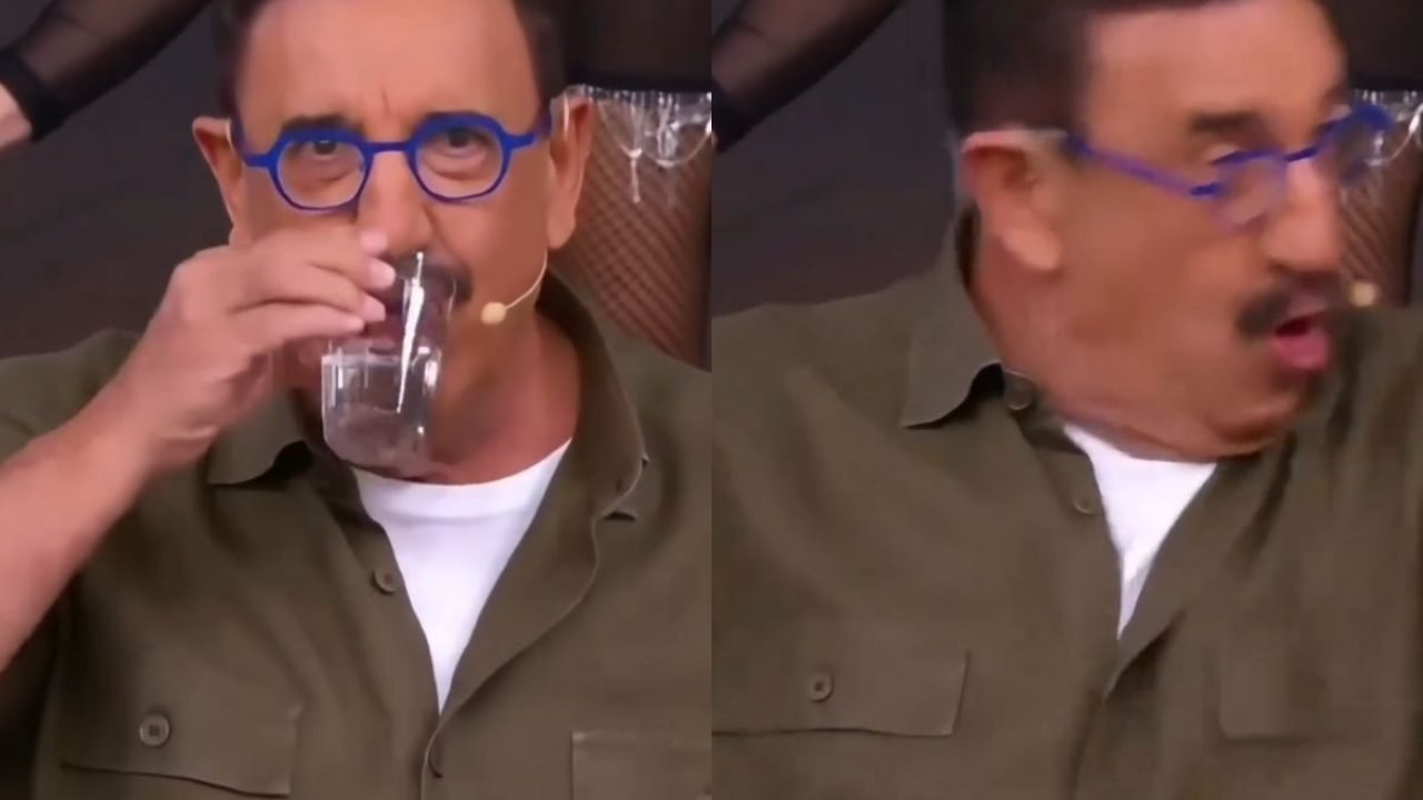 Foto: Ratinho tomou uma dose de cachaça, mas o copo tinha um outro líquido (Foto