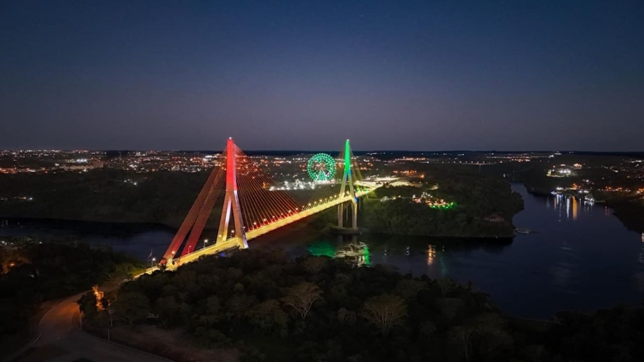 Ponte da Integração — Foto: H2FOZ