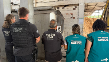 Incineração de drogas apreendidas — Foto: Governo do Paraná