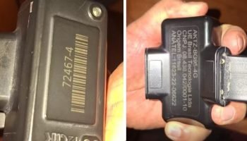 Tornozeleira eletrônica encontrada no Paraguai — Foto: H2FOZ