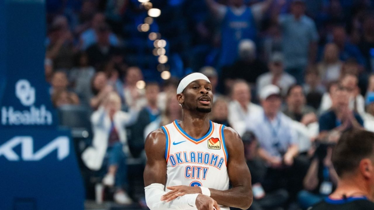 Shai Gilgeous-Alexander estará em quadra com o Thunder — Foto: Oklahoma City Thu