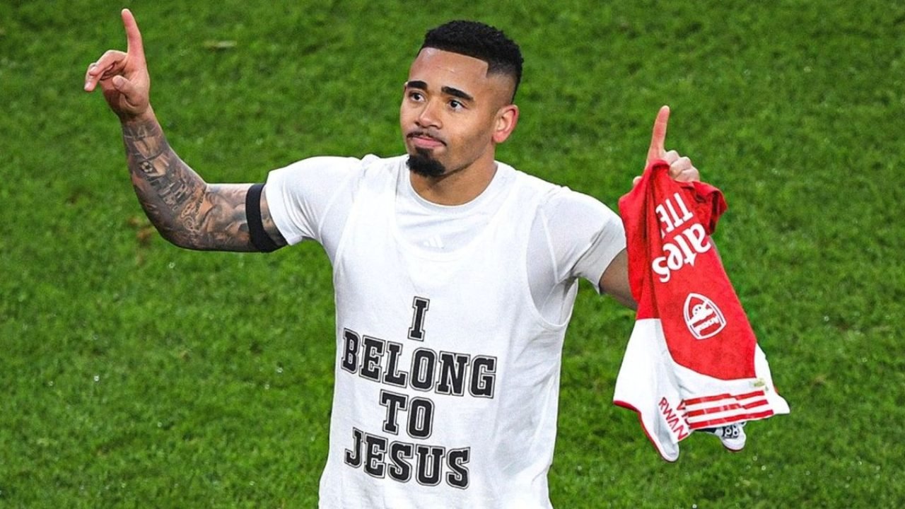 Gabriel Jesus volta a marcar após quase um ano — Foto: Reprodução/X - Premier Le