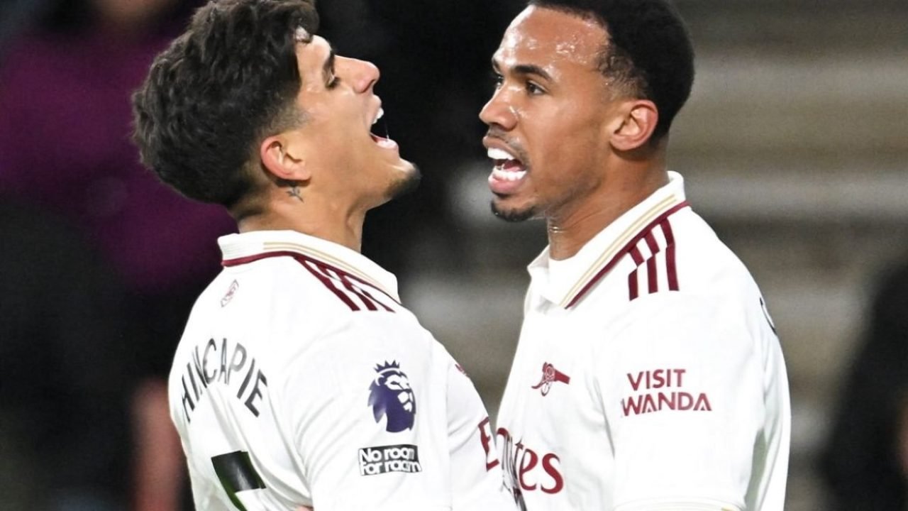 Gabriel Magalhães comemora gol marcado — Foto: Reprodução/Instagram arsenalGabri