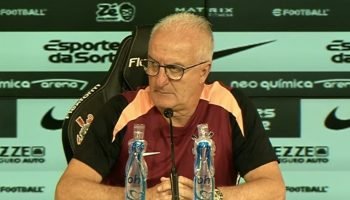 Dorival durante coletiva no Corinthians — Foto: Divulgação/Corinthians TVDorival
