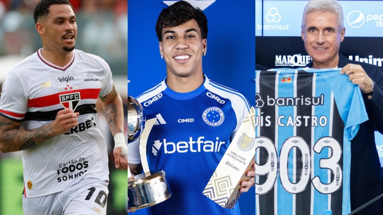 Foto: Rubens Chiri / São Paulo, Gustavo Aleixo / Cruzeiro e Pedro Tesch / Grêmio