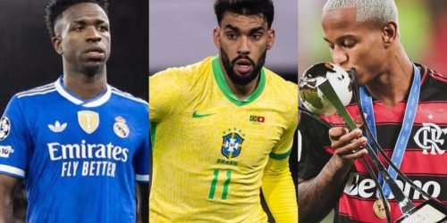 Vini, Paquetá e Wallace — Foto: Reprodução / @vinijr, @lucaspaqueta e @oficial.w