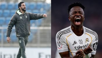 Arbeloa irá trabalhar com Vini Jr no Real Madrid — Foto: Reprodução @realmadridA