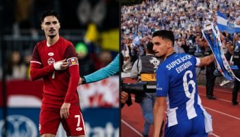 Eustáquio com o Canadá e com o Porto — Foto: Reprodução / @stepheustaquioEustáqu