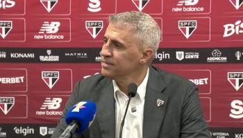 Raiva, faltou pouco, diz Crespo após empate com Corinthians — Foto: Reprodução"R