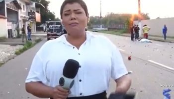 Foto: 1 de 1 Repórter Livia Costa relembra morte do amigo em cobertura em 2022 e