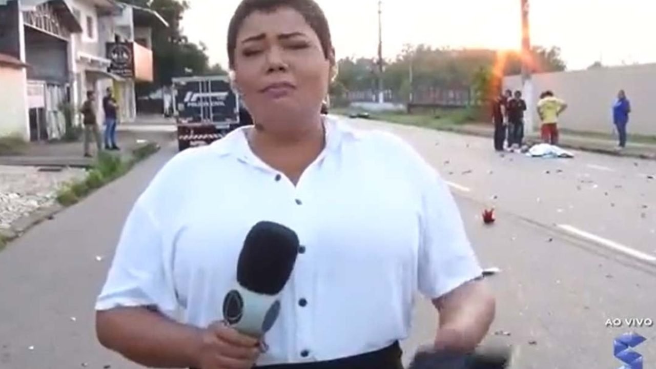 Foto: 1 de 1 Repórter Livia Costa relembra morte do amigo em cobertura em 2022 e