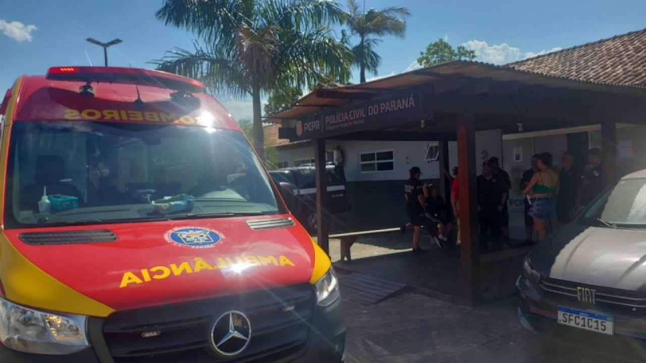 Policial Civil salva bebê engasgado em Pontal do Paraná — Foto: Governo do Paran