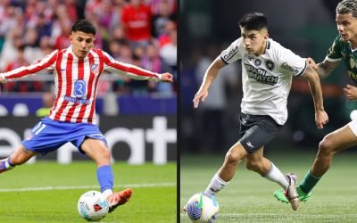 Thiago Almada com a camisa do Botafogo — Foto: Reprodução / @atletienglish e Vic