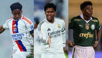 Endrick em ação pelo Lyon — Foto: Reprodução / @endrickEndrick por Lyon, Real Ma