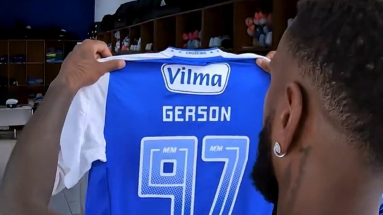 Foto: Reprodução/Redes Sociais CruzeiroGerson usará a camisa 97