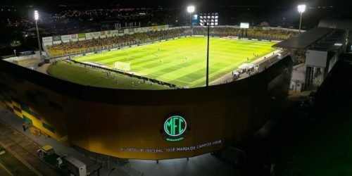 Mirassol e São Paulo em campo — Foto: DivulgaçãoEstádio Maião - Mirassol