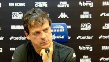 Fernando Diniz em entrevista coletiva — Foto: REPRODUÇÃO/VASCO TVFernando Diniz