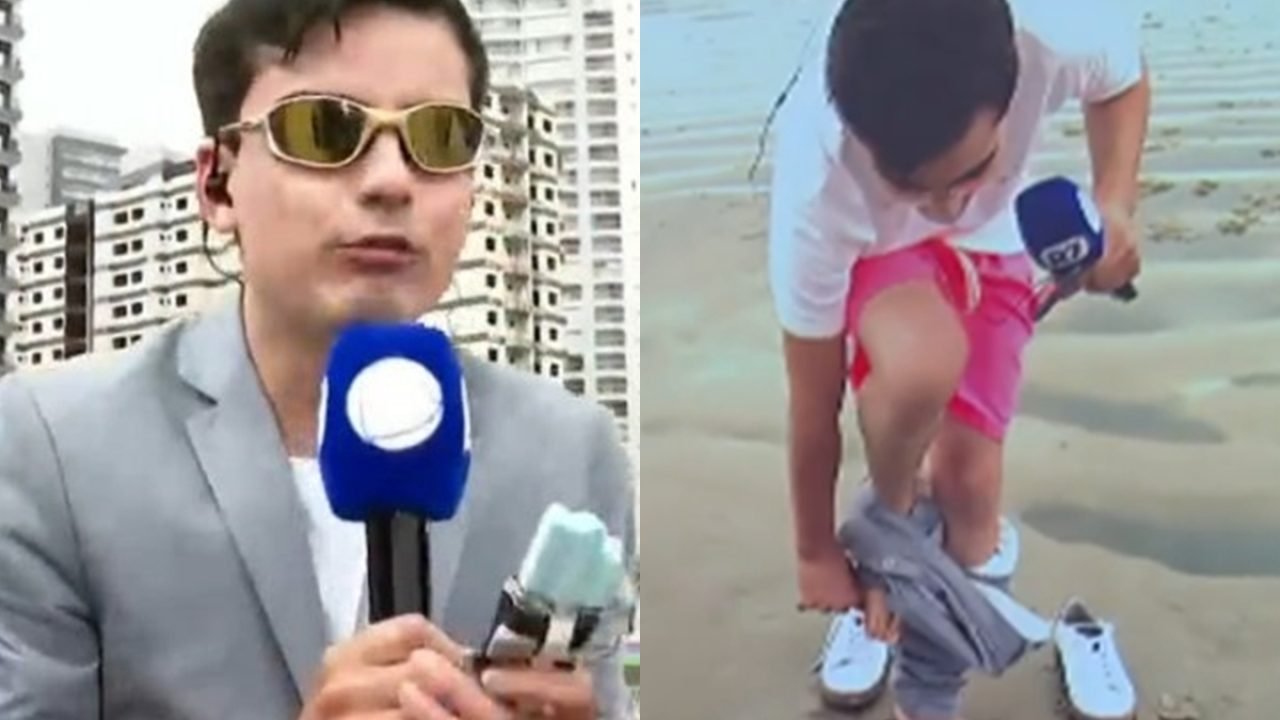 Dudu Camargo tira a roupa e divide opiniões em estreia na Record — Foto: Metrópo