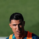 Cristiano Ronaldo durante treinamento de Portugal — Foto: Cristiano Ronaldo dura