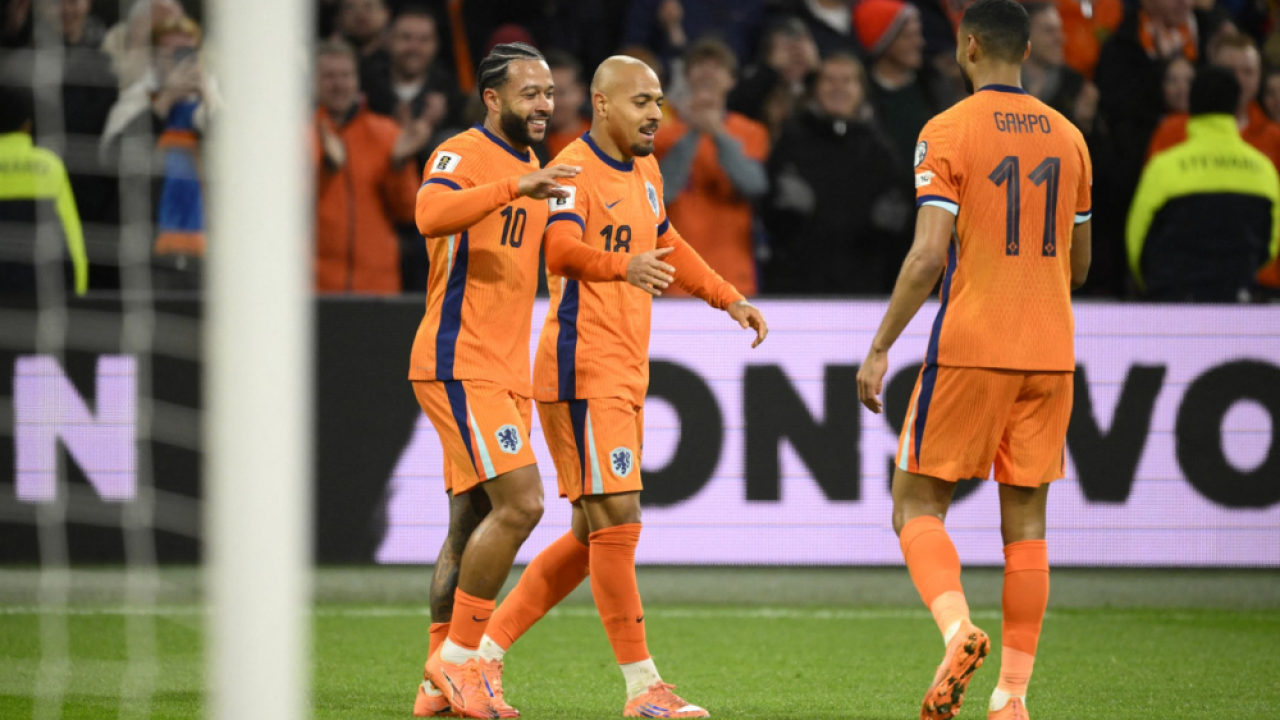 Seleção da Holanda — Foto: Seleção da Holanda JOHN THYS / AFP