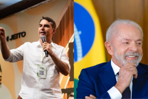 Flavio-Bolsonaro-e-Lula-2o-turno-eleicoes-2026
