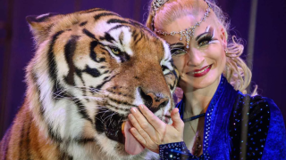 Foto: Carmen Zander, a "Rainha dos Tigres" da Alemanha. Foto: Reprodução