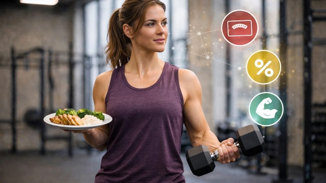 Ilustração de um corpo muscular — Foto: (Foto: Perchance)