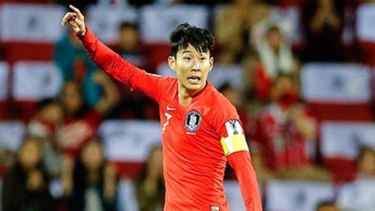 Jogador Son Heung-min da Aleçeão da Coreia do Sul. — Foto: Jogador Son Heung-min