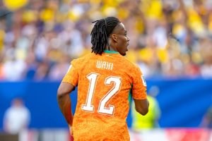 Jogador da Seleção da Costa do Marfim, Elye Wahi. — Foto: Jogador da Seleção da