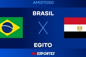 Amistoso entre Brasil e Egito — Foto: Amistoso entre Brasil e Egito Jovem Pan