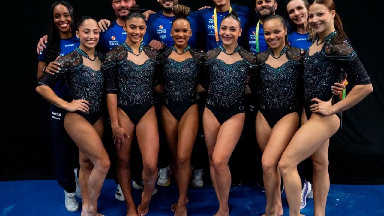 Seleção feminina de ginástica Melogym/ CBG — Foto: Seleção feminina de ginástica