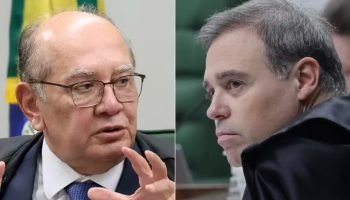 Foto: O GLOBO: Embate entre os ministros Gilmar Mendes e Mendonça sobre os Vorca