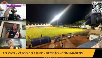 Transmissão do Canal do Linniker Biondi - “A Hora do Vasco” — Foto: ReproduçãoTr